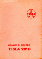 Tesla 2111b - Navod k udrzbe 